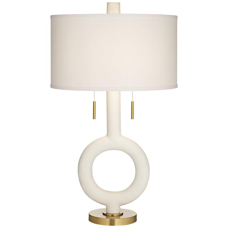 Image 2 Possini Euro Athena 30 3/4" High Open Circle Modern Table Lamp