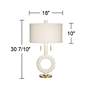 Possini Euro Athena 30 3/4" High Open Circle Modern Table Lamp