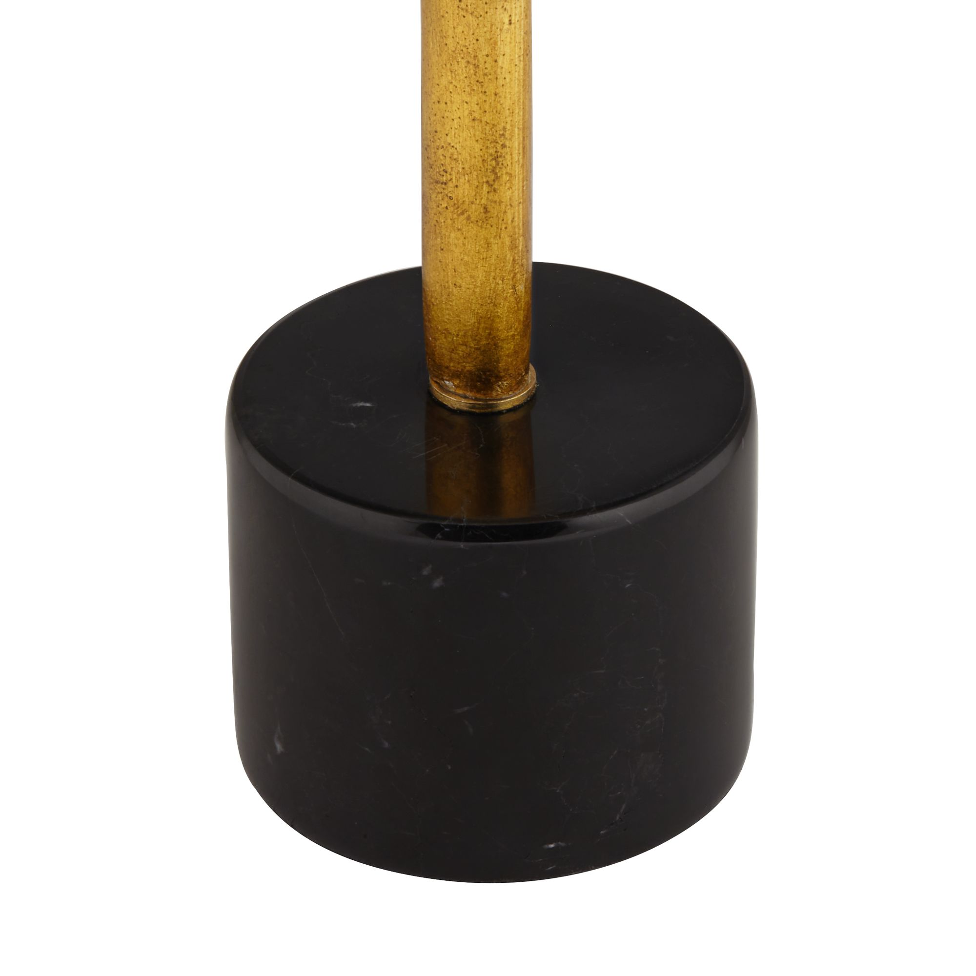 Watch A Video About the Possini Euro Athena Gold Leaf Modern Table Lamp with Black Shade