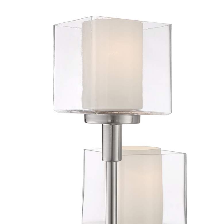 Image 3 Possini Euro Athena 72 inch Brushed Nickel 4-Light Tree Floor Lamp more views