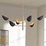 Thumbnail2 of Possini Euro Atherton 42 1/2" Gold and Black 6-Light Sputnik Pendant
