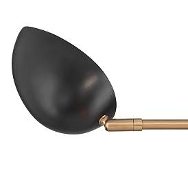 Image4 of Possini Euro Atherton 42 1/2" Gold and Black 6-Light Sputnik Pendant more views