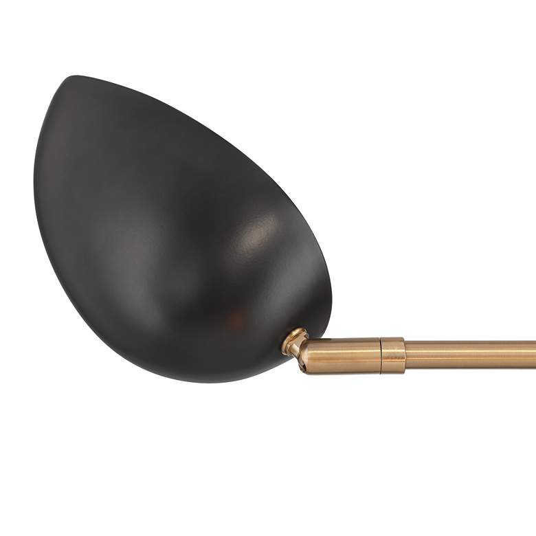 Image 4 Possini Euro Atherton 42 1/2"W Warm Gold Black 6-Light Sputnik Pendant more views