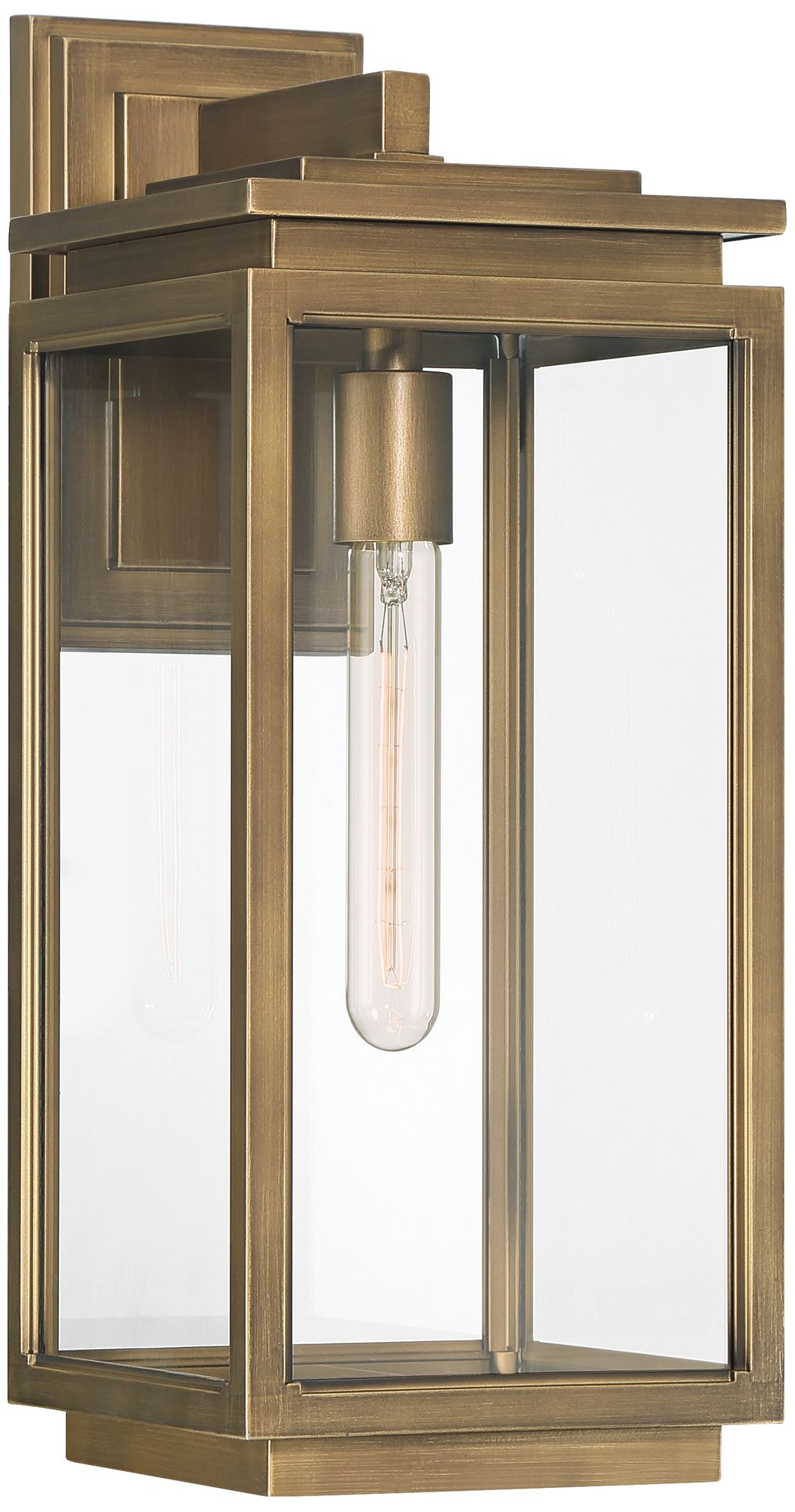 Image 2 Possini Euro Atkins 18" High Die Cast Brass Outdoor Light