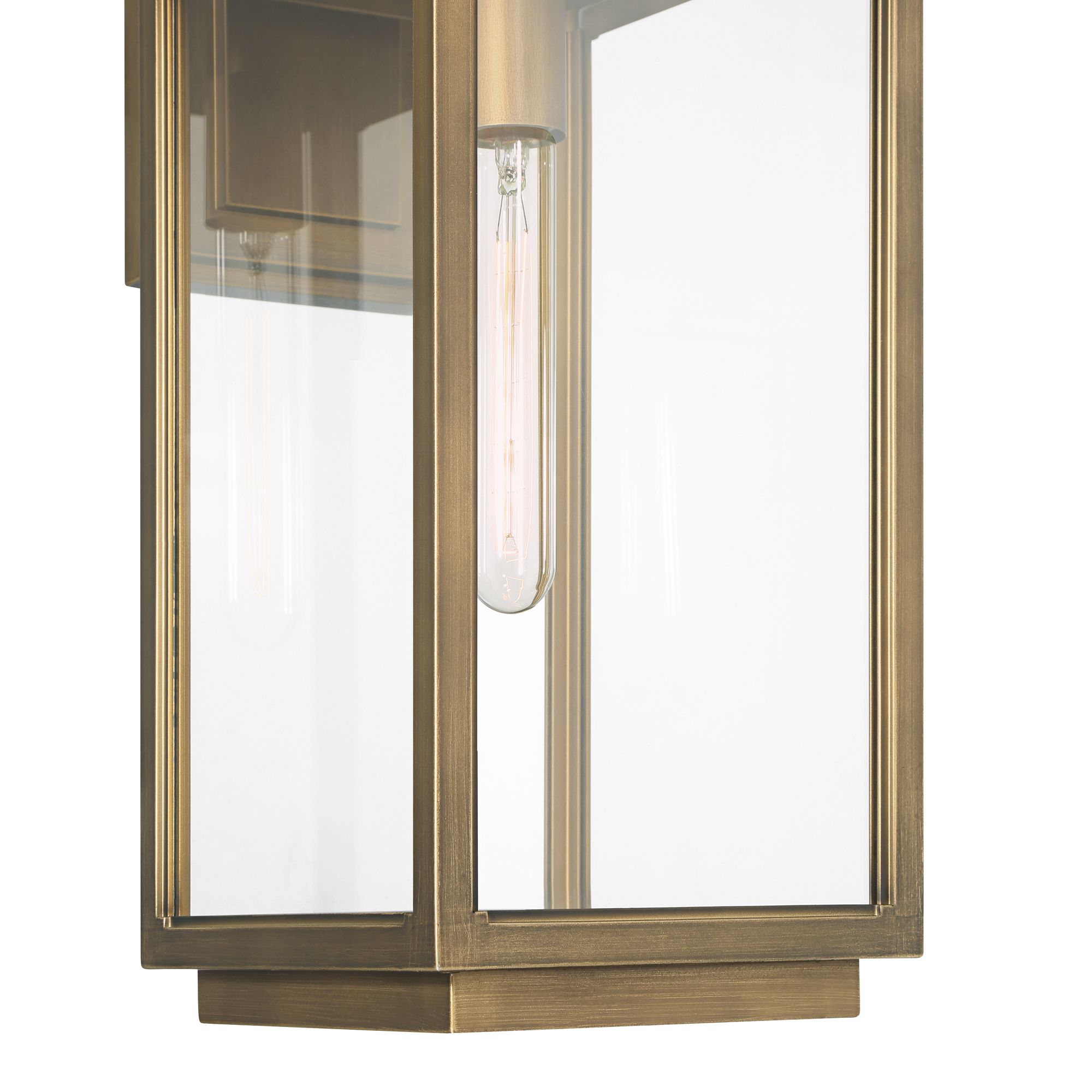 Image 4 Possini Euro Atkins 18" High Die Cast Brass Outdoor Light more views