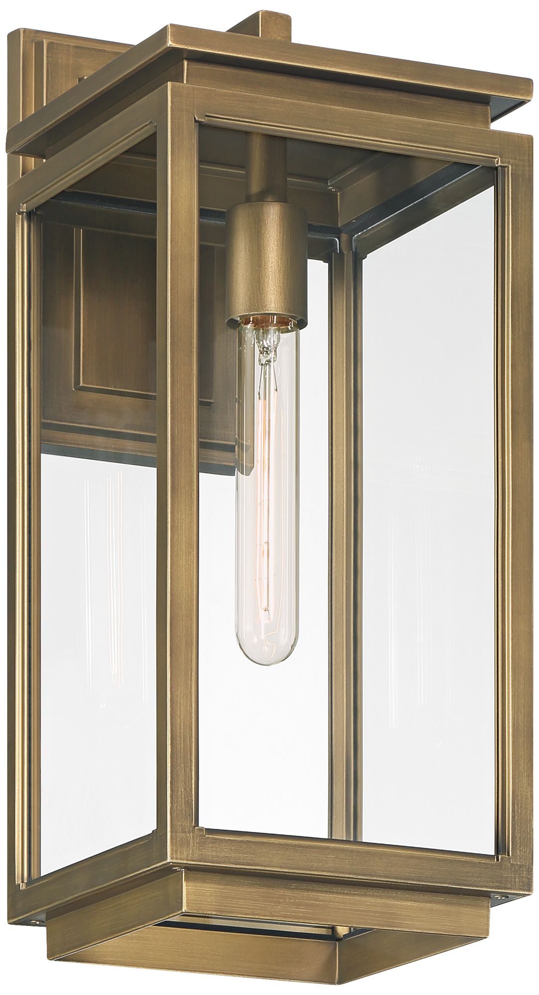 Image 6 Possini Euro Atkins 18" High Die Cast Brass Outdoor Light more views