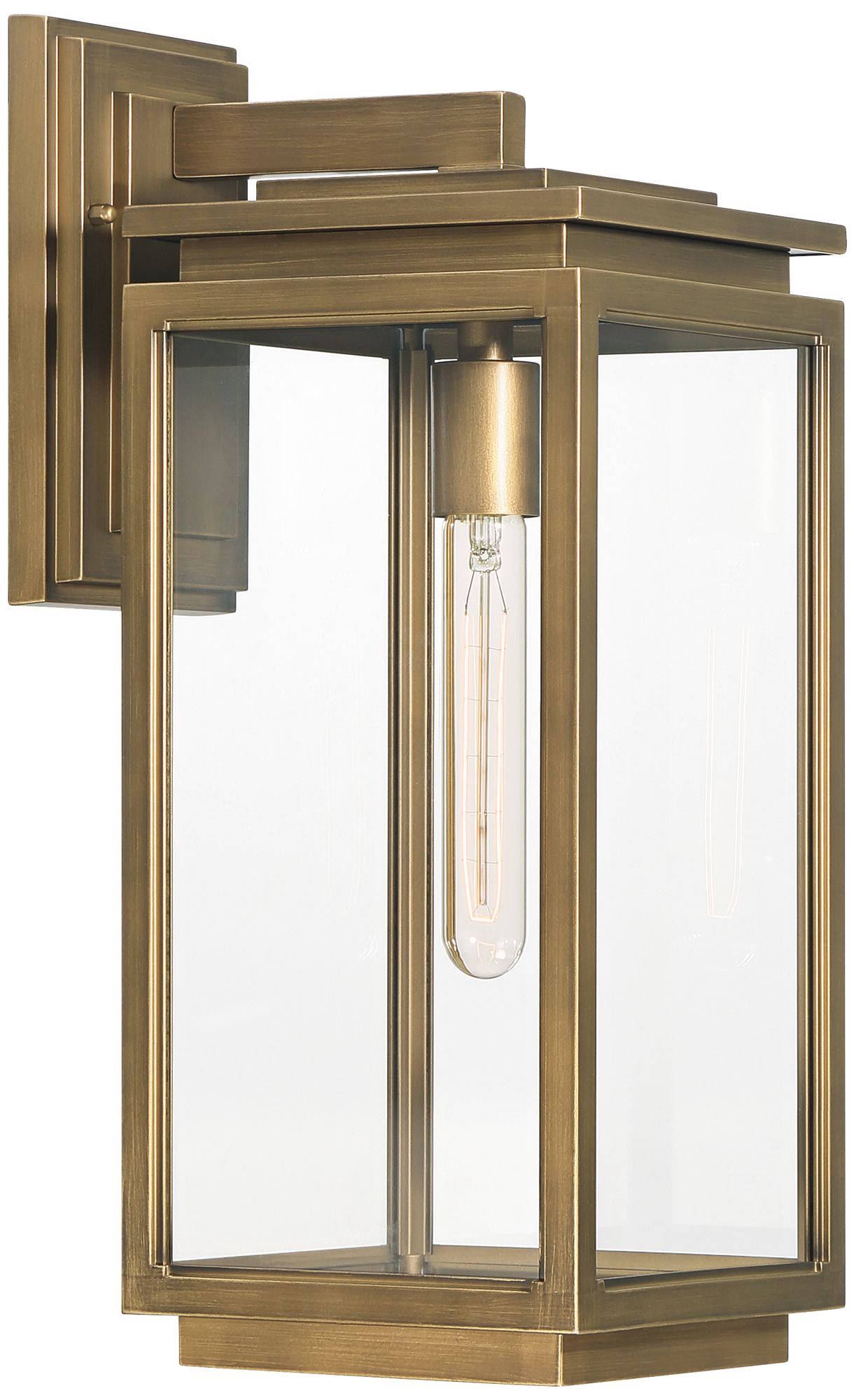 Image 7 Possini Euro Atkins 18" High Die Cast Brass Outdoor Light more views