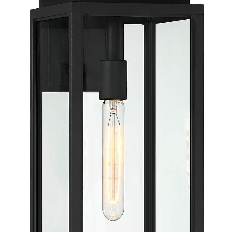 Image 3 Possini Euro Atkins 21 1/4 inch High Die Cast Matte Black Outdoor Light more views