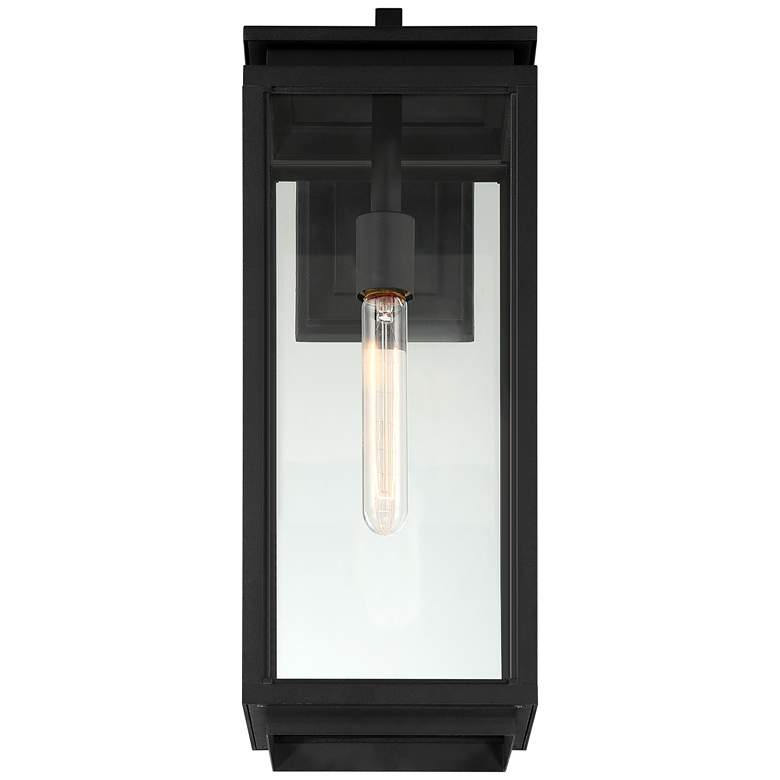Image 4 Possini Euro Atkins 21 1/4" High Die Cast Matte Black Outdoor Light more views