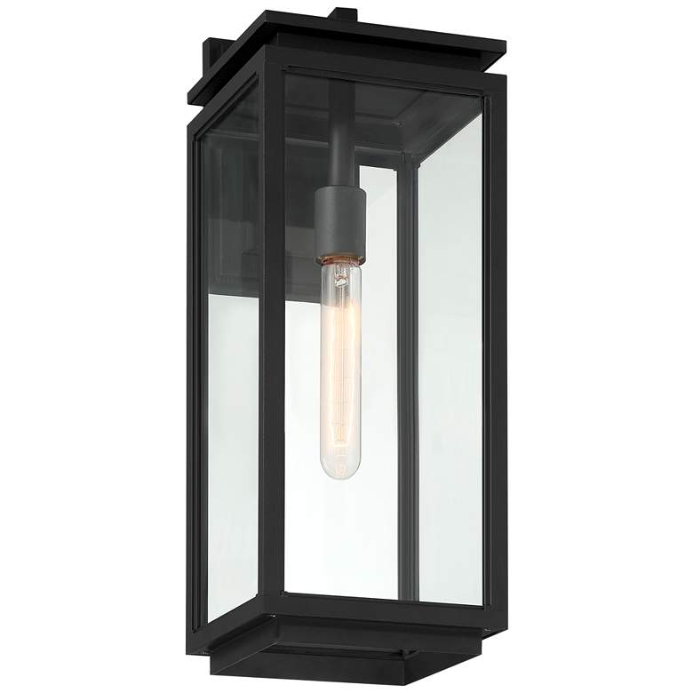 Image 6 Possini Euro Atkins 21 1/4 inch High Die Cast Matte Black Outdoor Light more views