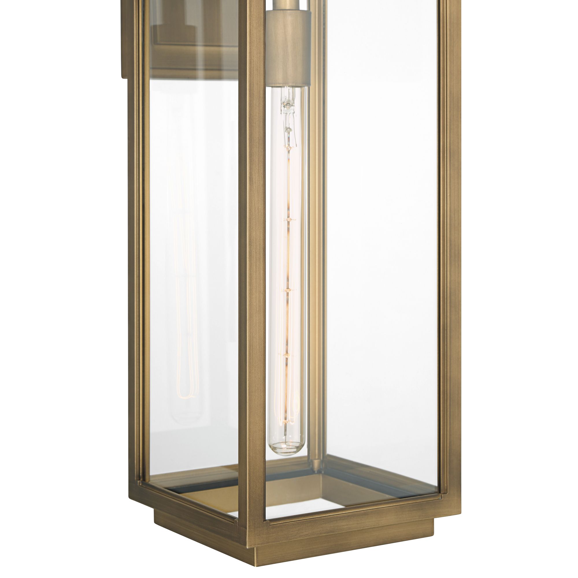 Image 4 Possini Euro Atkins 21 1/4" High Weathered Brass Outdoor Wall Light more views