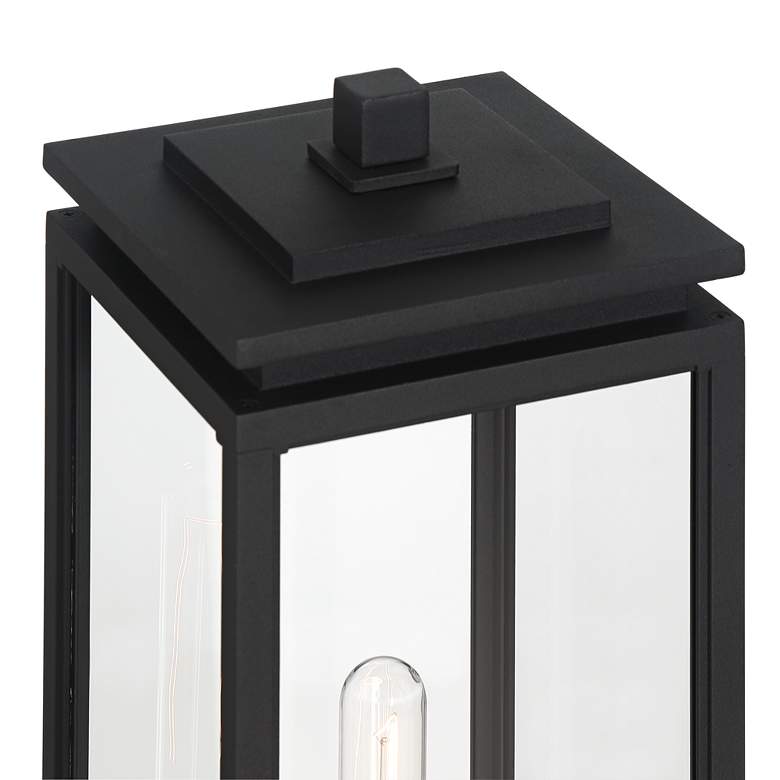 Image 3 Possini Euro Atkins 23 1/4"H Die Cast Matte Black Outdoor Post Light more views