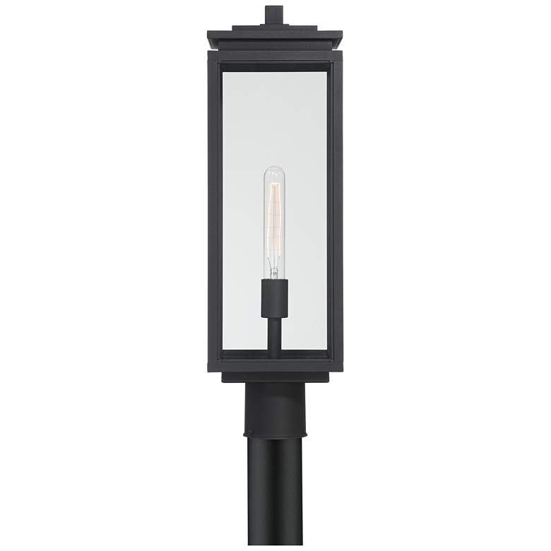 Image 4 Possini Euro Atkins 23 1/4"H Die Cast Matte Black Outdoor Post Light more views