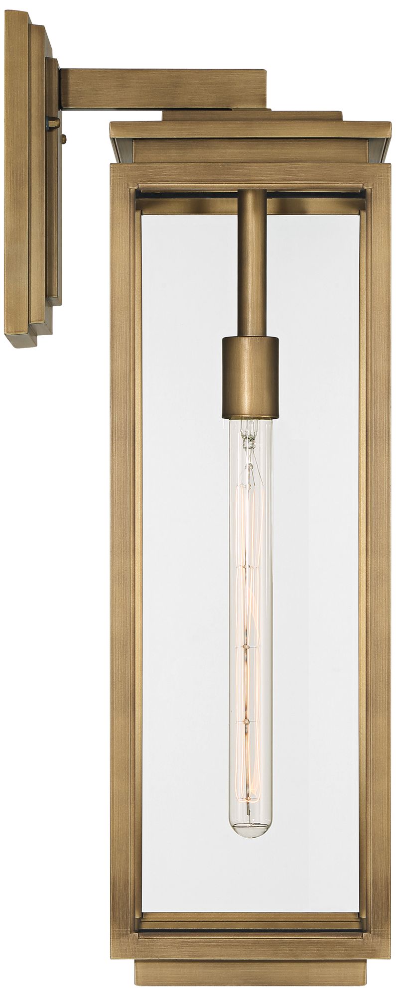 Possini Euro Atkins 24" High Die Cast Brass Outdoor Wall Light