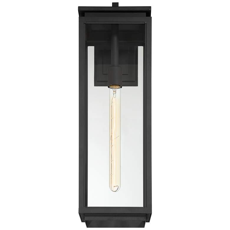 Image 4 Possini Euro Atkins 24" High Die Cast Matte Black Outdoor Light more views