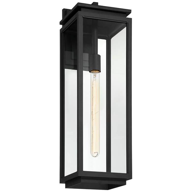 Image 5 Possini Euro Atkins 24 inch High Die Cast Matte Black Outdoor Light more views