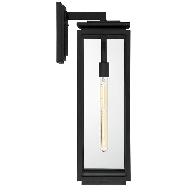 Image 7 Possini Euro Atkins 24" High Die Cast Matte Black Outdoor Light more views