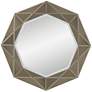 6_Possini Euro Aubrey 33" x 33" Champagne Beveled Wall Mirror more views