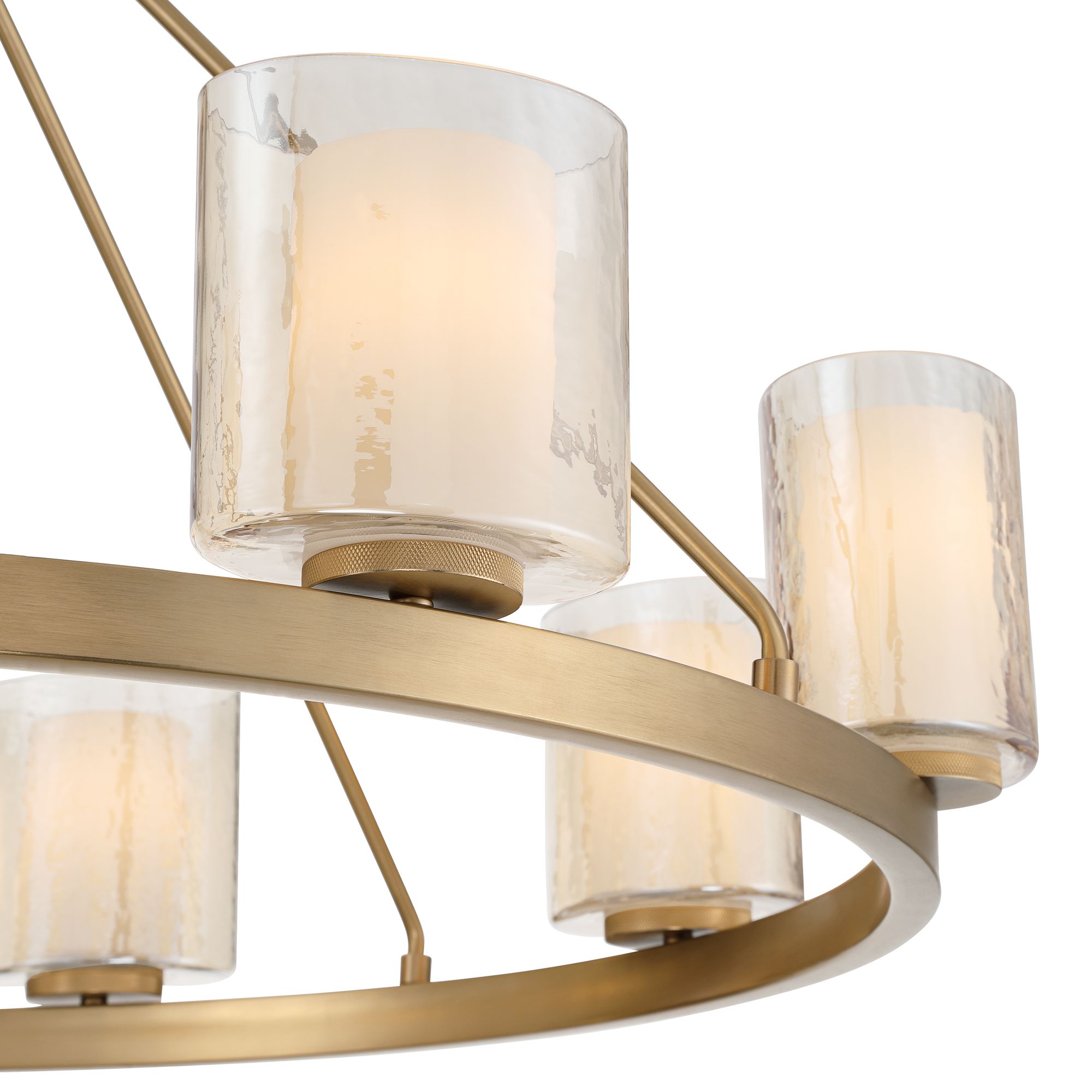 Image 2 Possini Euro Augustus 38"W Brass Champagne Glass 8-Light Chandelier more views