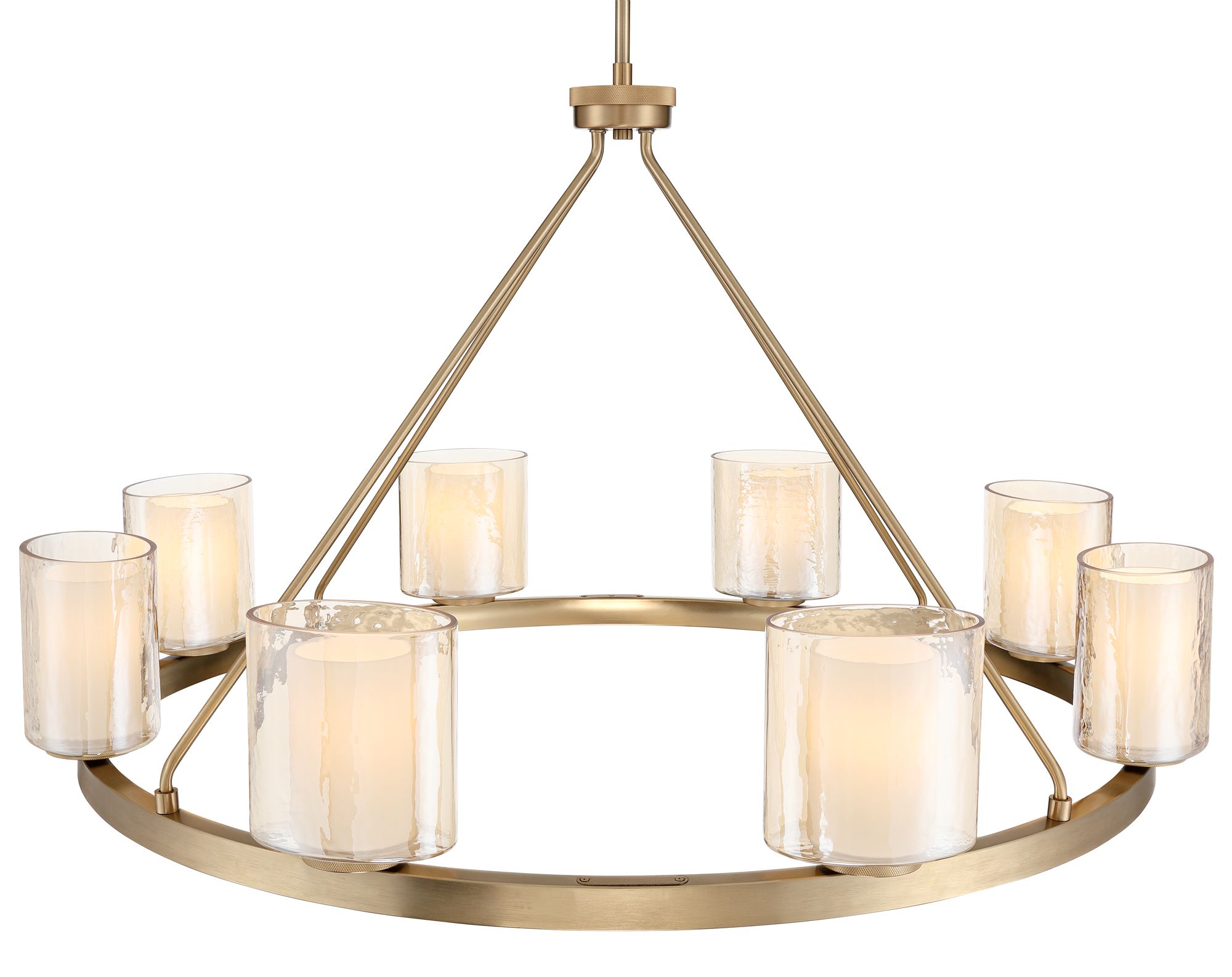 Image 3 Possini Euro Augustus 38"W Brass Champagne Glass 8-Light Chandelier more views