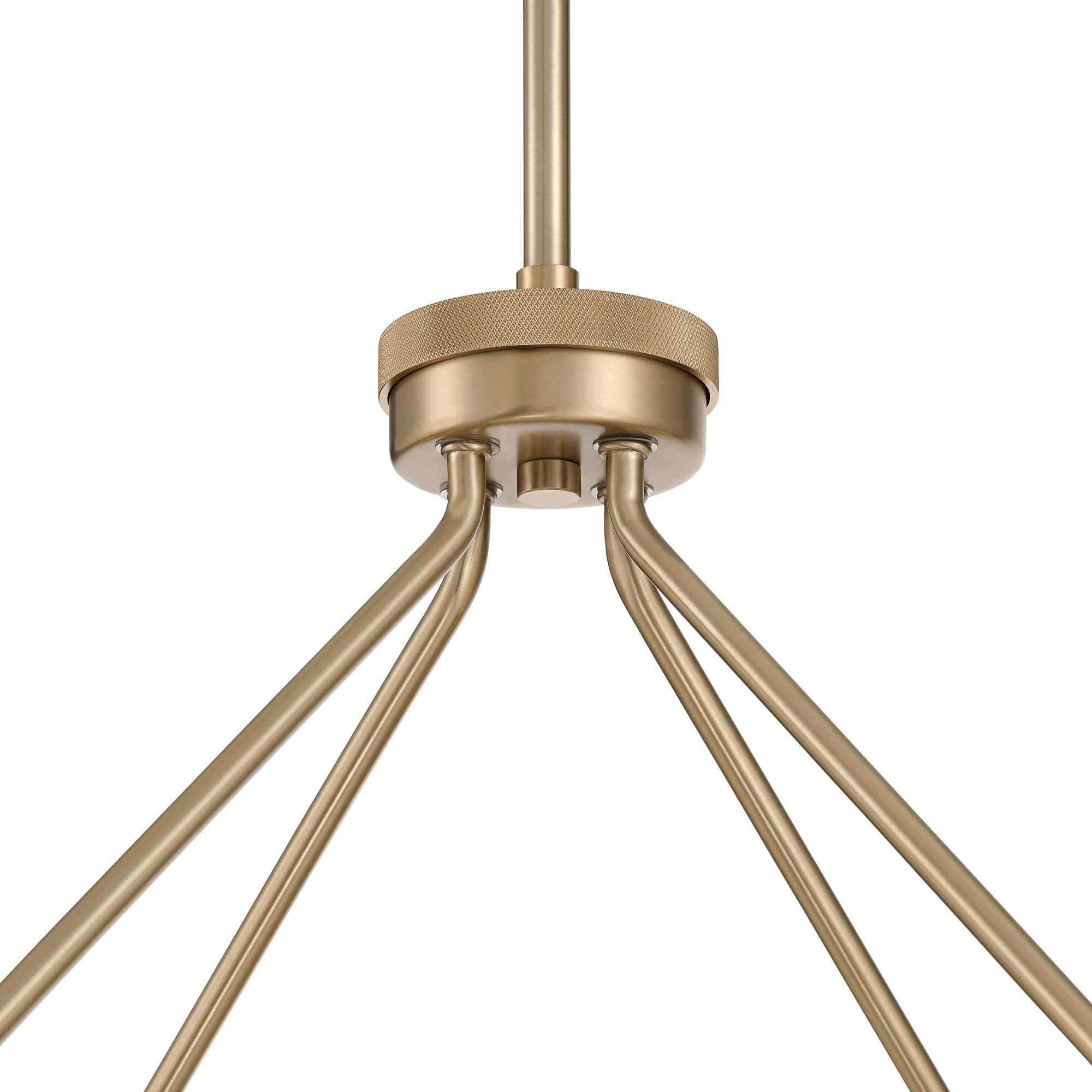 Image 4 Possini Euro Augustus 38"W Brass Champagne Glass 8-Light Chandelier more views