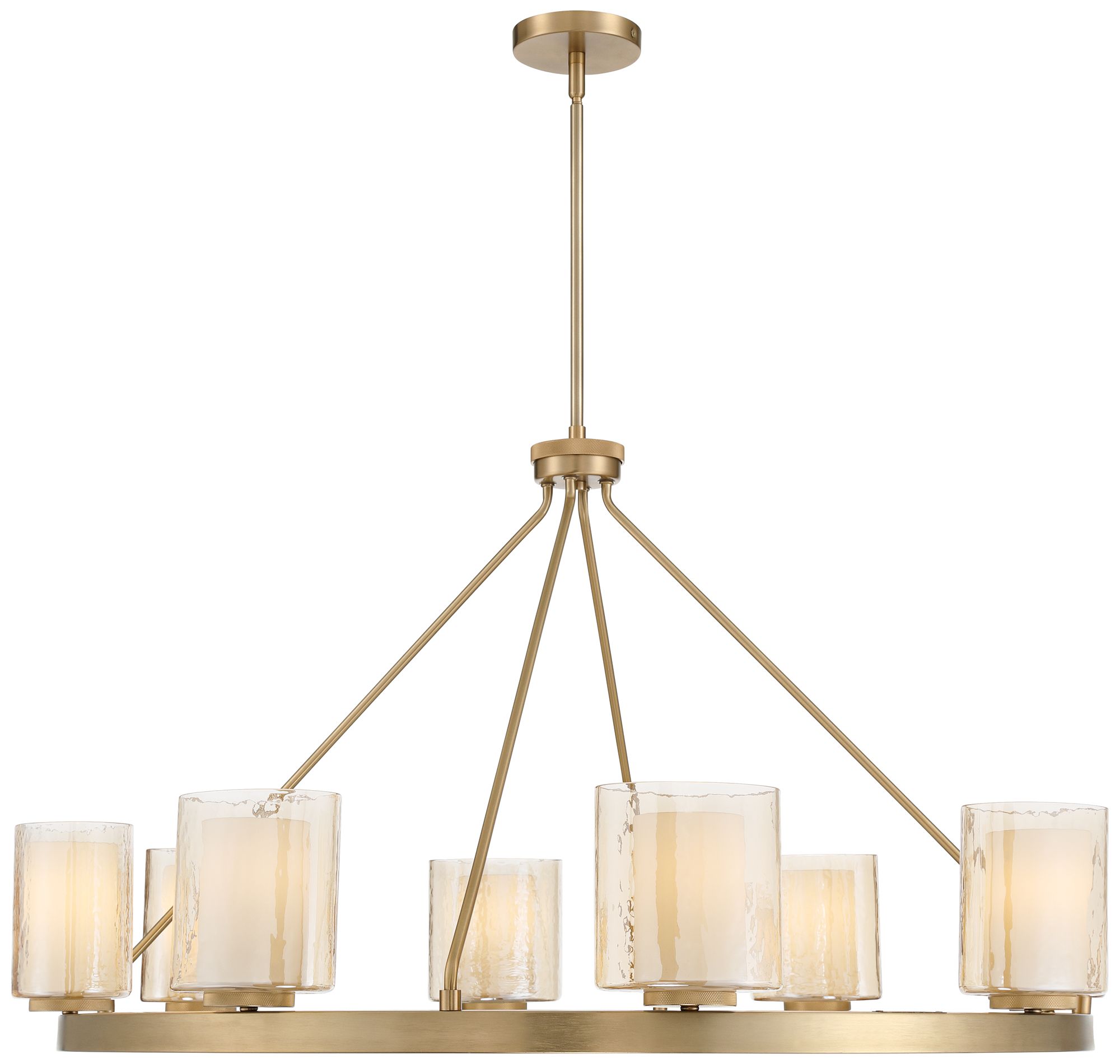 Image 6 Possini Euro Augustus 38"W Brass Champagne Glass 8-Light Chandelier more views