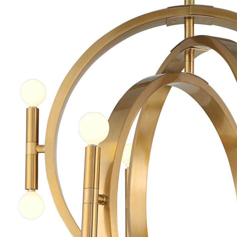 Image 3 Possini Euro Aura 25 1/4 inch Warm Gold 12-Light Modern Orb Chandelier more views