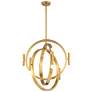 Possini Euro Aura 25 1/4" Warm Gold 12-Light Modern Orb Chandelier