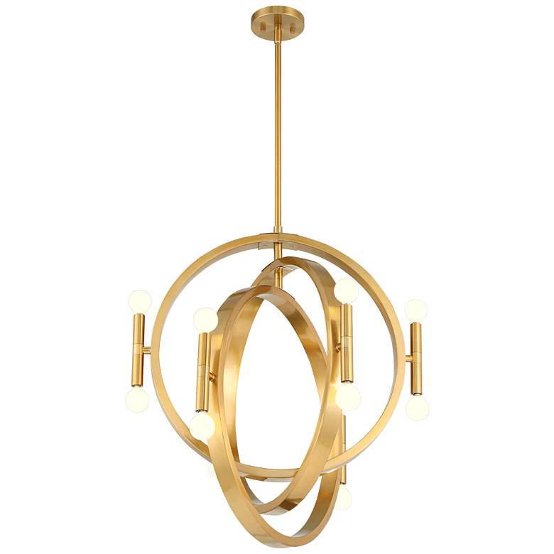 Image 7 Possini Euro Aura 25 1/4 inch Warm Gold 12-Light Modern Orb Chandelier more views