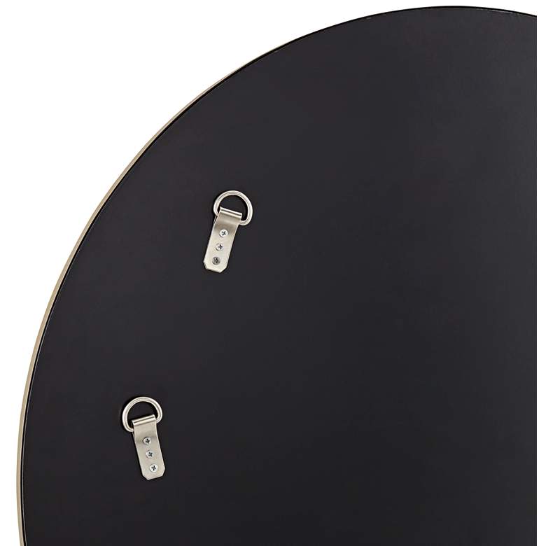 Image 4 Possini Euro Aurelia 32" Modern Iron Gold Round Wall Mirror more views