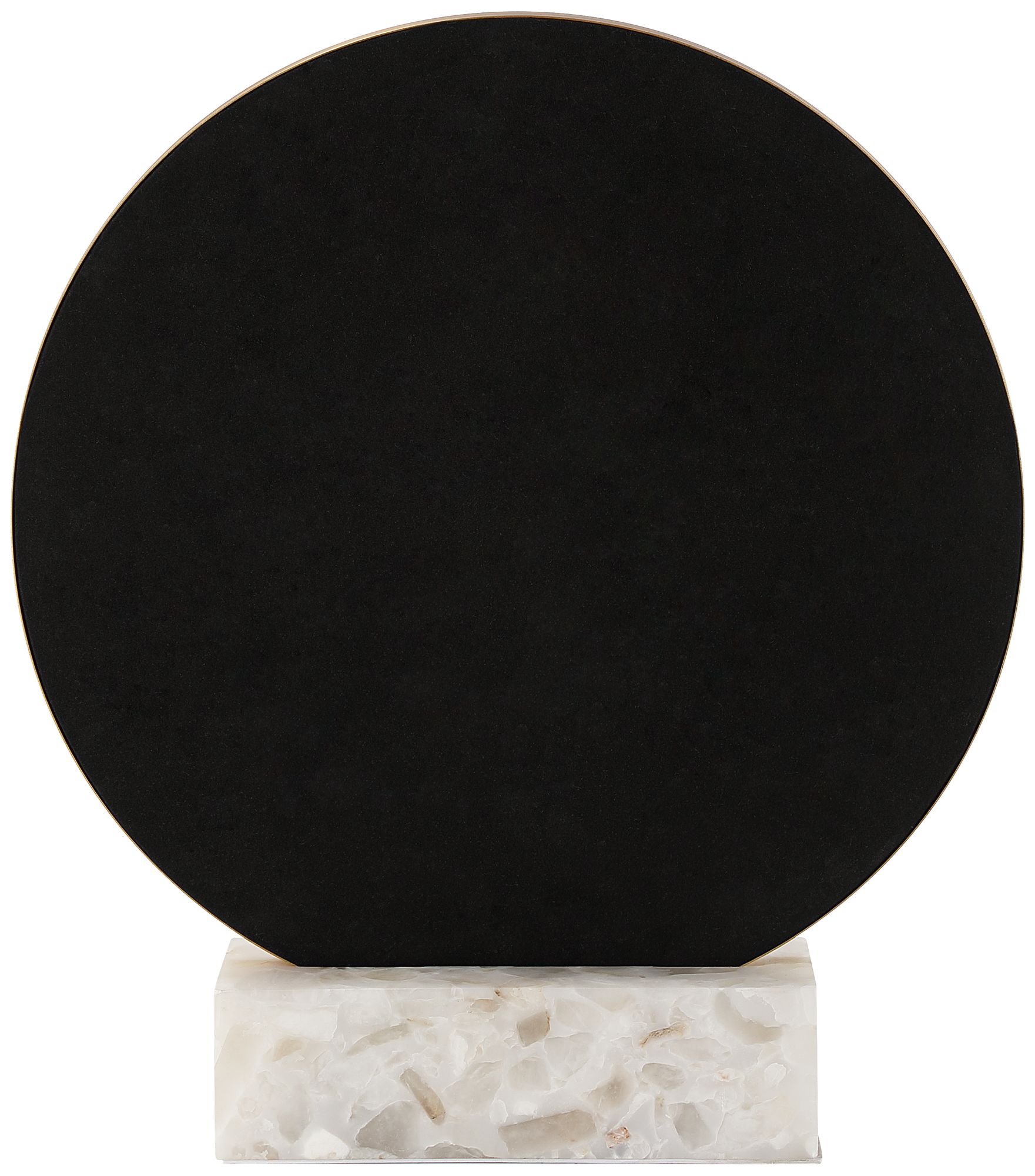 Image 4 Possini Euro Aurora 19 3/4"H Gold Tabletop Mirror with Marble Pedestal more views