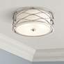 Possini Euro Austen 16" Wide Brushed Nickel Modern Ceiling Light