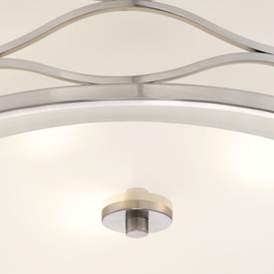 Image3 of Possini Euro Austen 16" Wide Brushed Nickel Modern Ceiling Light more views