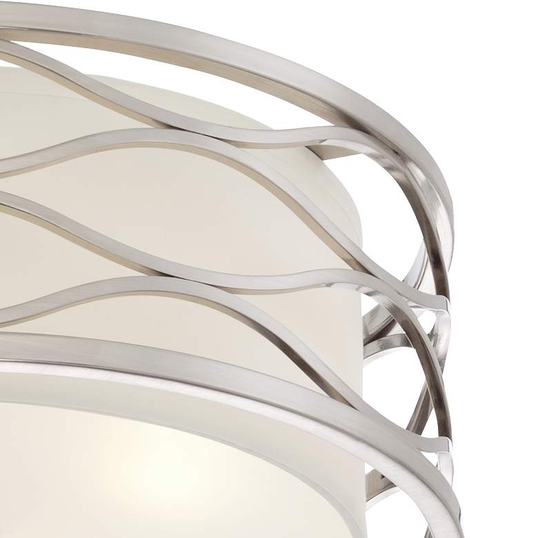 Image 4 Possini Euro Austen 16" Wide Brushed Nickel Modern Ceiling Light more views