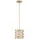 Possini Euro Austen 8" Wide Looped Gold Mini Pendant Light
