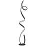 2_Possini Euro Avante 56 1/2" Modern Ribbon LED Floor Lamp Black