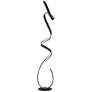 6_Possini Euro Avante 56 1/2" Modern Ribbon LED Floor Lamp Black more views