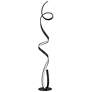 7_Possini Euro Avante 56 1/2" Modern Ribbon LED Floor Lamp Black more views