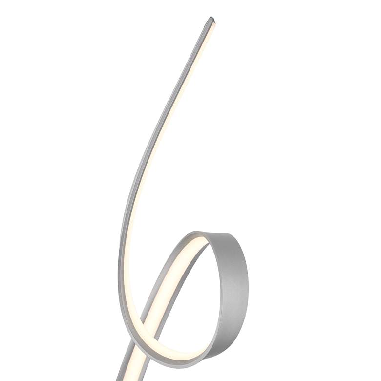 Image 6 Possini Euro Avante 56 1/2" Modern Ribbon LED Floor Lamp Silver more views