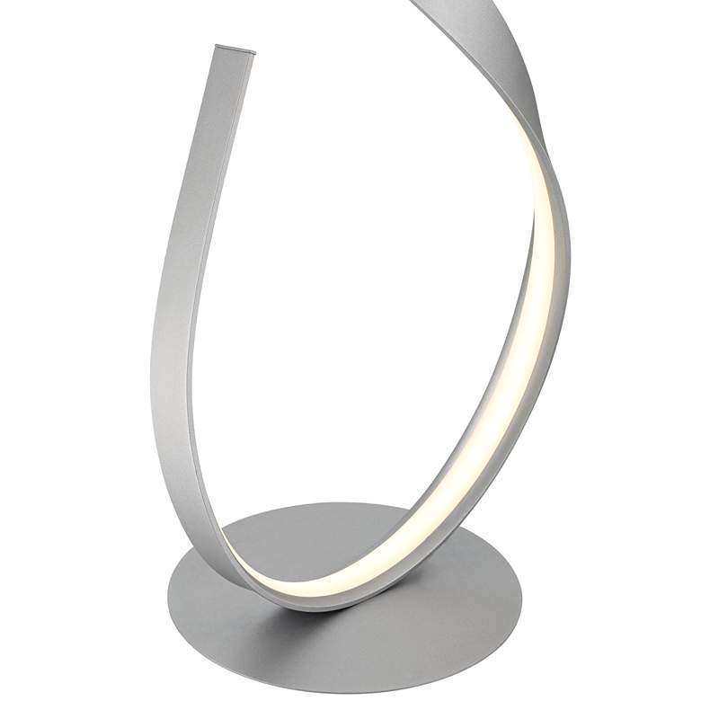 Image 7 Possini Euro Avante 56 1/2" Modern Ribbon LED Floor Lamp Silver more views