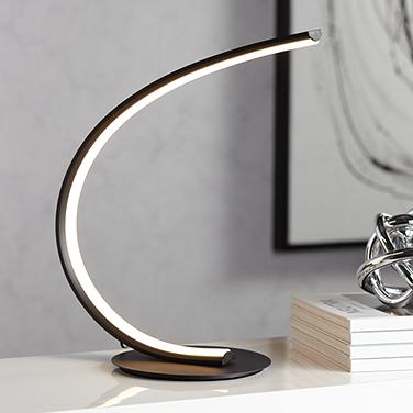 Possini Euro Avante Curved Arc 15.25" High LED Accent Table Lamp
