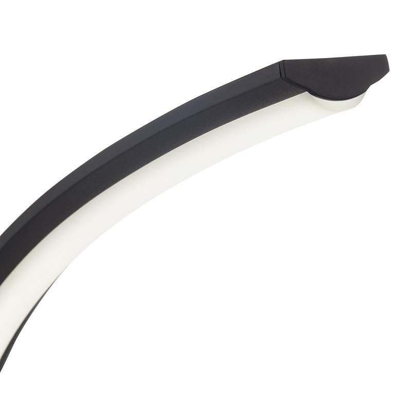 Image 4 Possini Euro Avante Curved Arc 15.25" High LED Accent Table Lamp more views