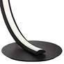 5_Possini Euro Avante Curved Arc 15.25" High LED Accent Table Lamp more views
