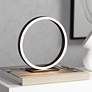 2_Possini Euro Avante Looped Ring 10" High Modern LED Accent Table Lamp