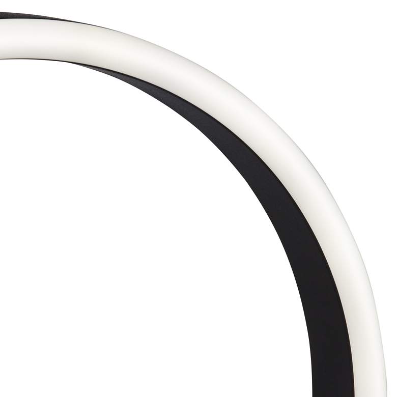 Image 4 Possini Euro Avante Looped Ring 10" High Modern LED Accent Table Lamp more views