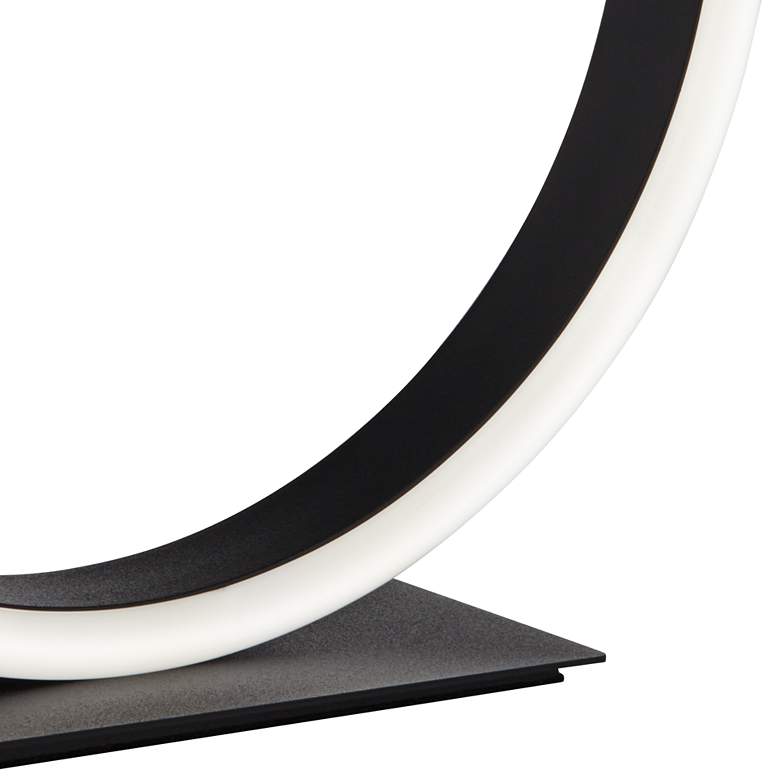 Image 5 Possini Euro Avante Looped Ring 10" High Modern LED Accent Table Lamp more views