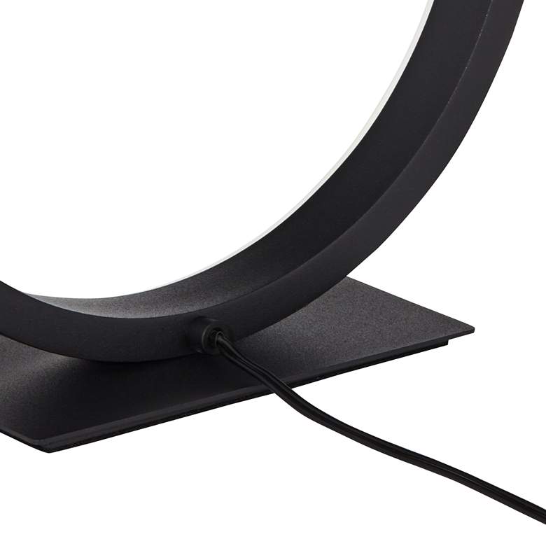 Image 6 Possini Euro Avante Looped Ring 10" High Modern LED Accent Table Lamp more views