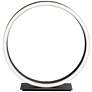 Possini Euro Avante Looped Ring 10" High Modern LED Accent Table Lamp in scene