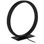 Possini Euro Avante Looped Ring 10" High Modern LED Accent Table Lamp in scene