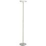 2_Possini Euro Aventura 71 1/2" High Satin Nickel LED Torch Floor Lamp